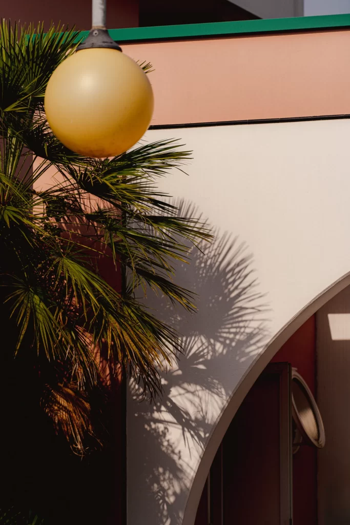 Yellow Outdoor Lighting Fixture Detail Architecture