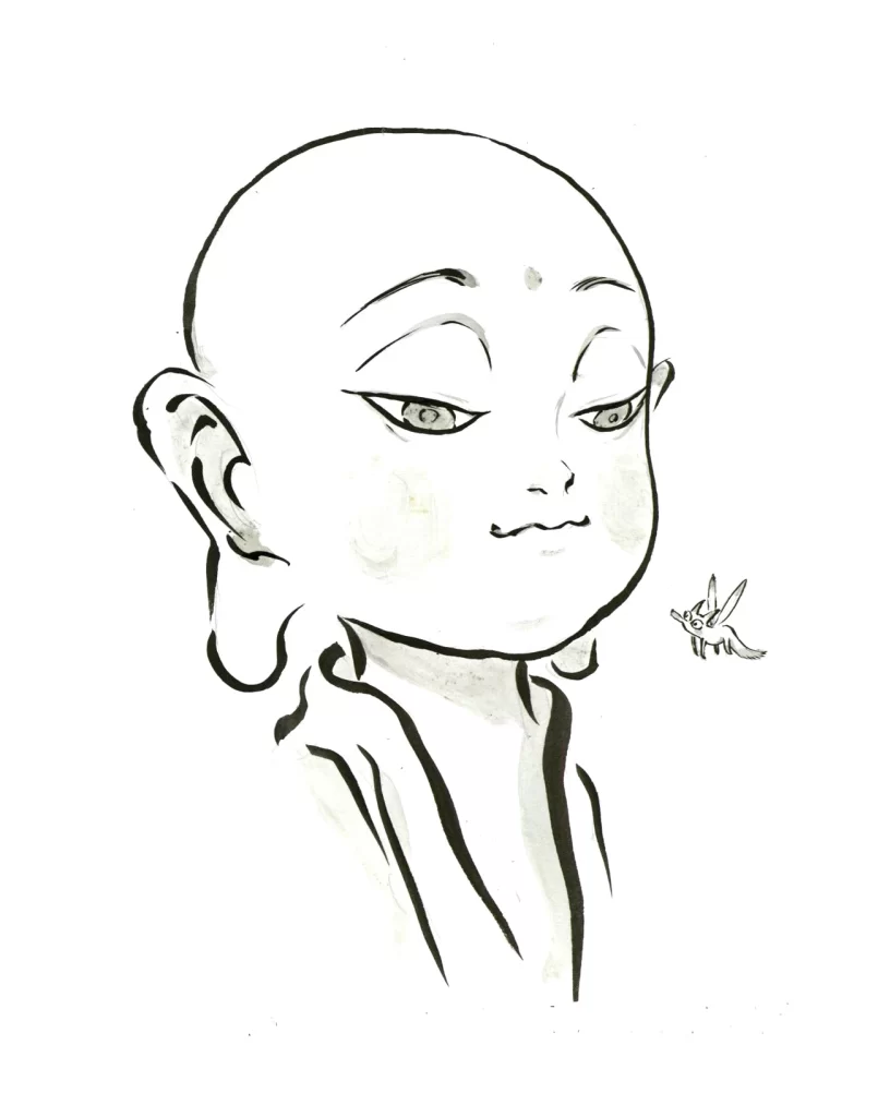 Bald Figure Portrait Zao Dao