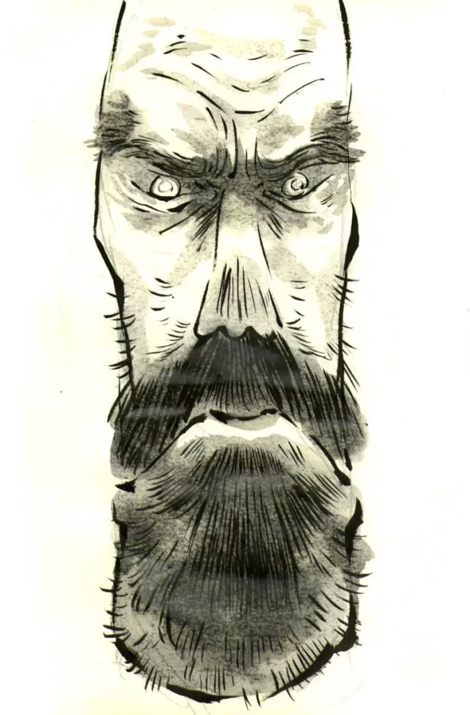Bearded Man Stern Portrait Zao Dao