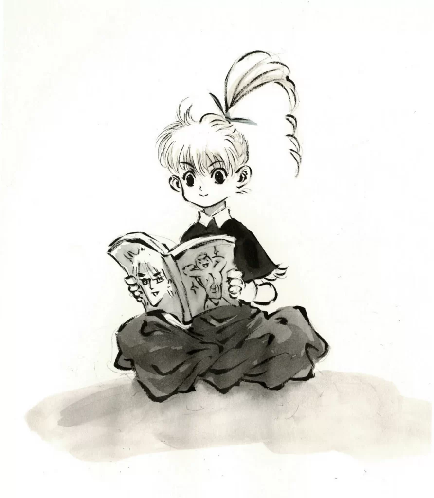 Child Reading Seated Zao Dao