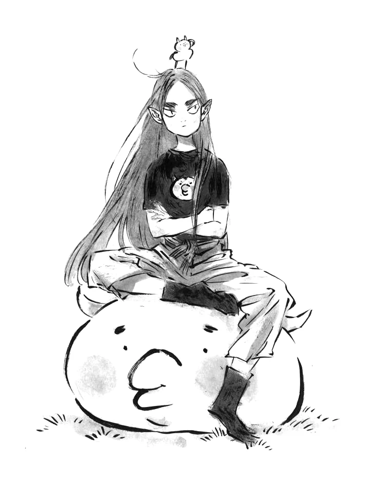 Elf Sitting on Smiling Cloud Zao Dao