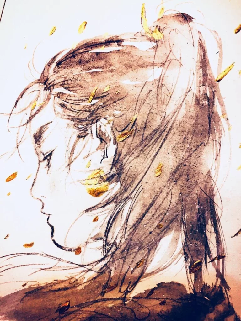 Flowing Hair Figure Dynamic Pose Zao Dao