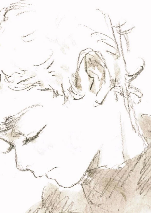 Light Haired Boy Sketch Profile Zao Dao