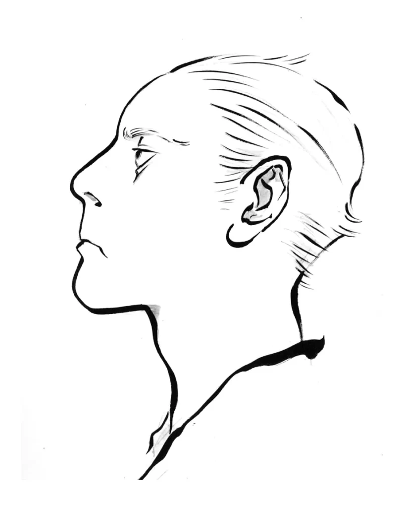 Light Haired Person Side Profile Zao Dao