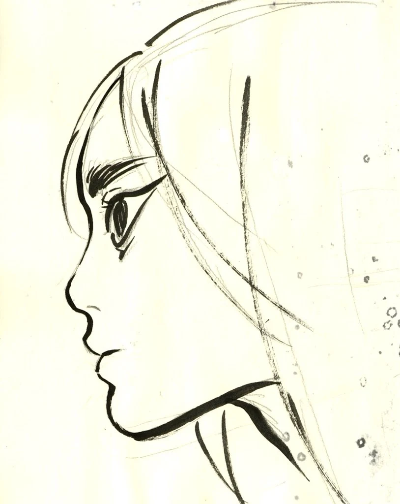 Light Haired Woman Delicate Profile Zao Dao