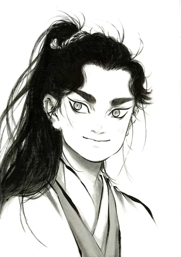 Long Haired Figure Gazing Zao Dao