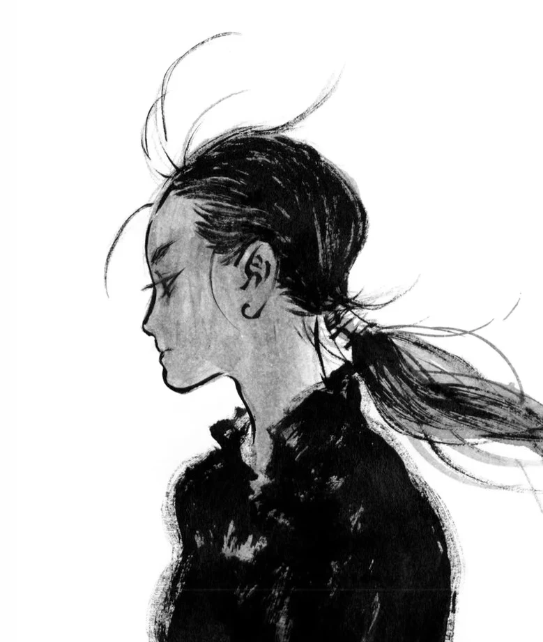 Ponytailed Figure Profile Zao Dao