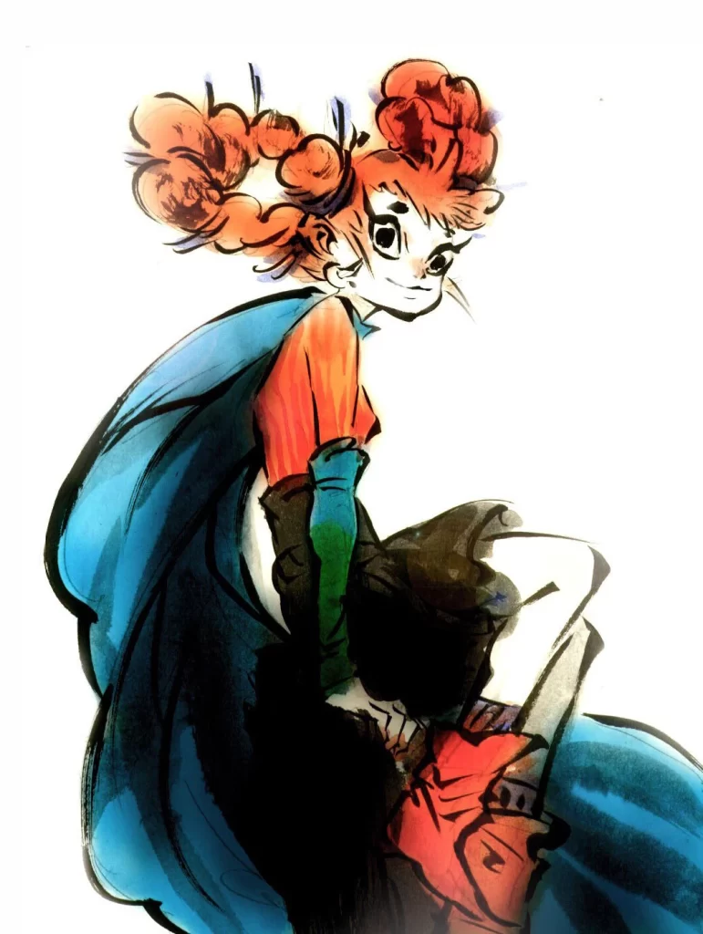 Red Haired Figure with Cat Zao Dao