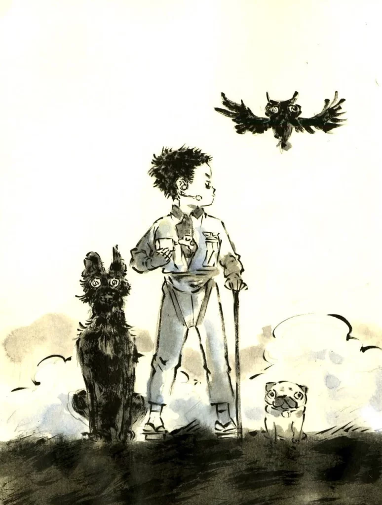 Two Figures with Bat Zao Dao