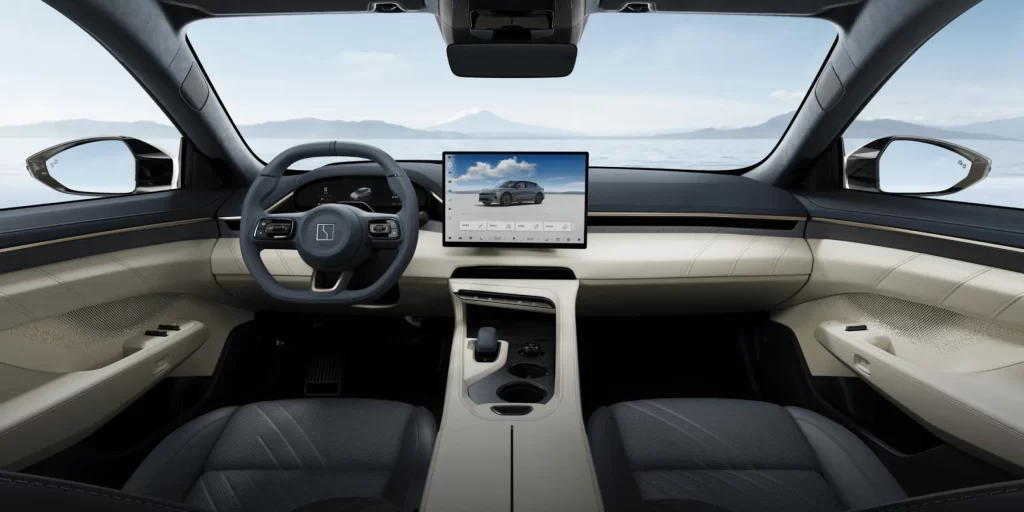 Zeekr 001 Black Beige Interior