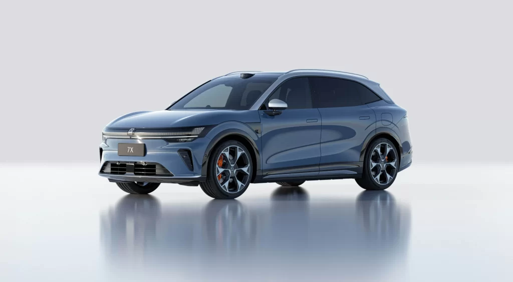 Zeekr 7X Blue Side View