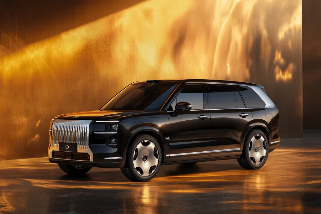 Zeekr 9X Black SUV Golden Showroom Display