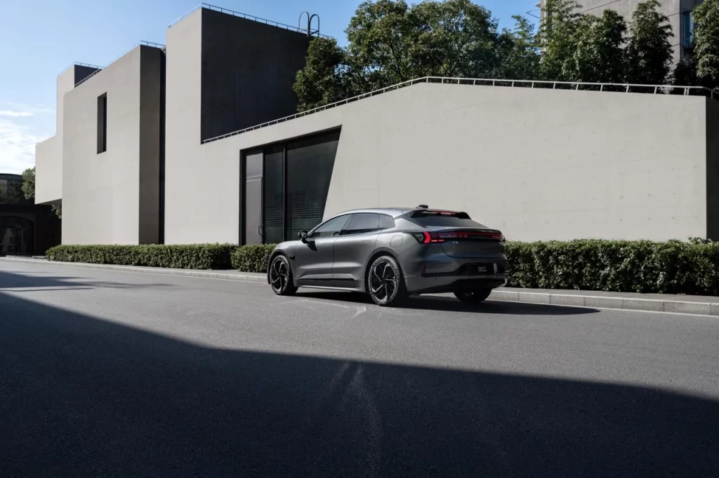 Zeekr Gray Car City View