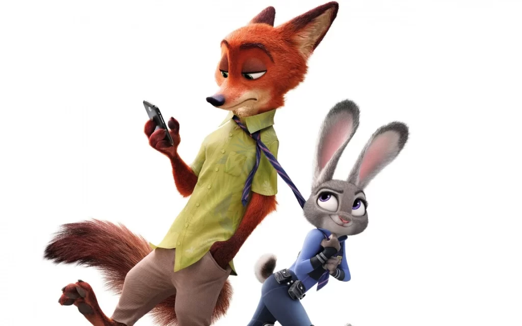 Zootopia Movie Poster Chase Scene City Street