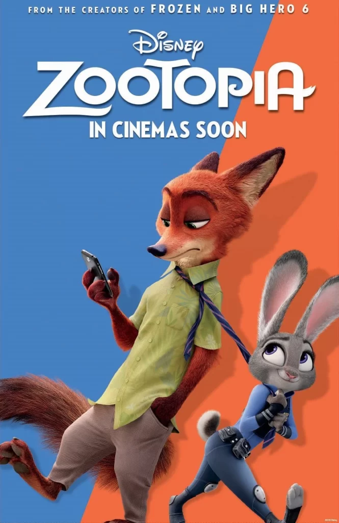 Zootopia Movie Poster Teaser Judy Nick Running