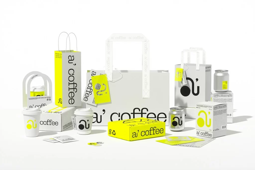 a’ coffee Various Coffee Packaging Items
