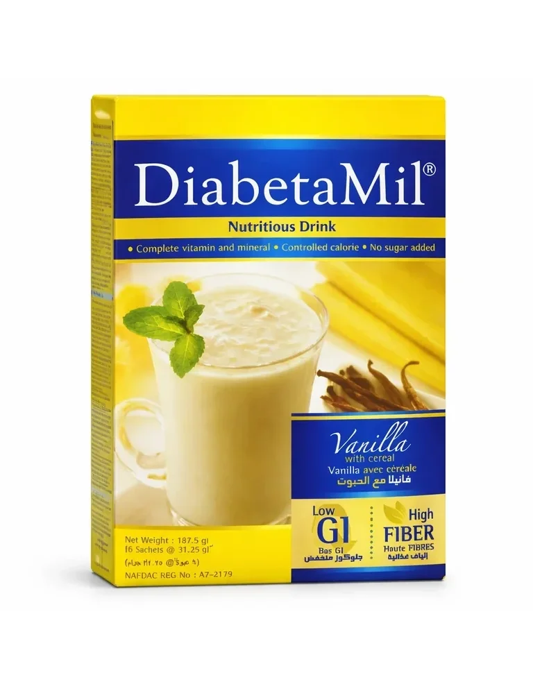 DiabetaMil Nutrition Drink Packaging
