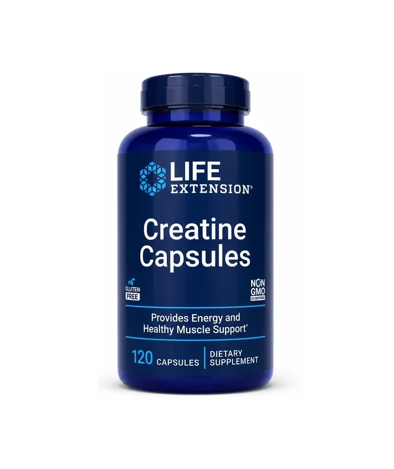 Life Extension Creatine Capsules Supplement Packaging