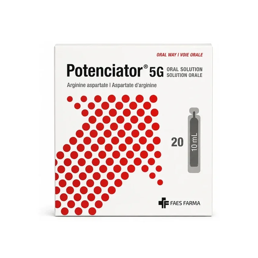 Faes Farma Potenciator Arginine Oral Solution Packaging