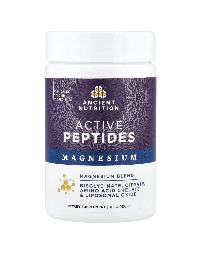 Ancient Nutrition Active Peptides Magnesium Supplement Packaging
