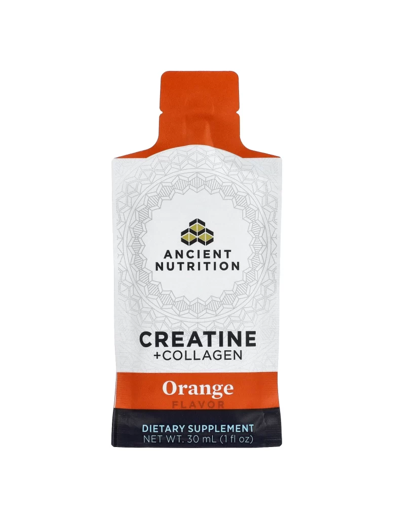 Ancient Nutrition Creatine and Collagen Orange Creatine Supplement Packaging