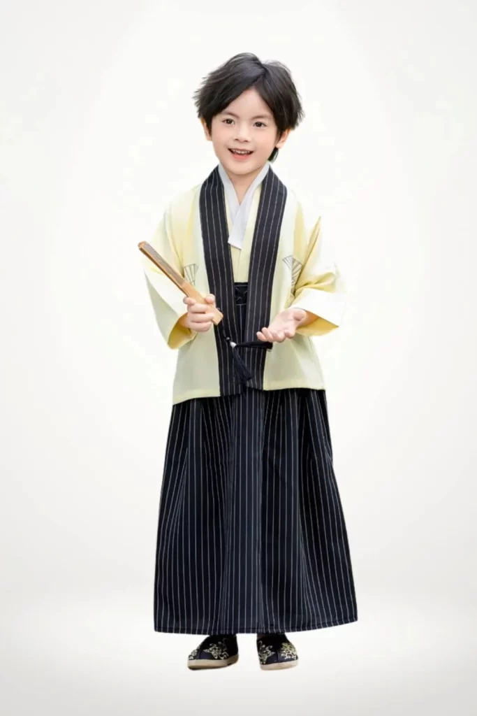 Boy Kimono Hakama Japanese Traditional Clothing