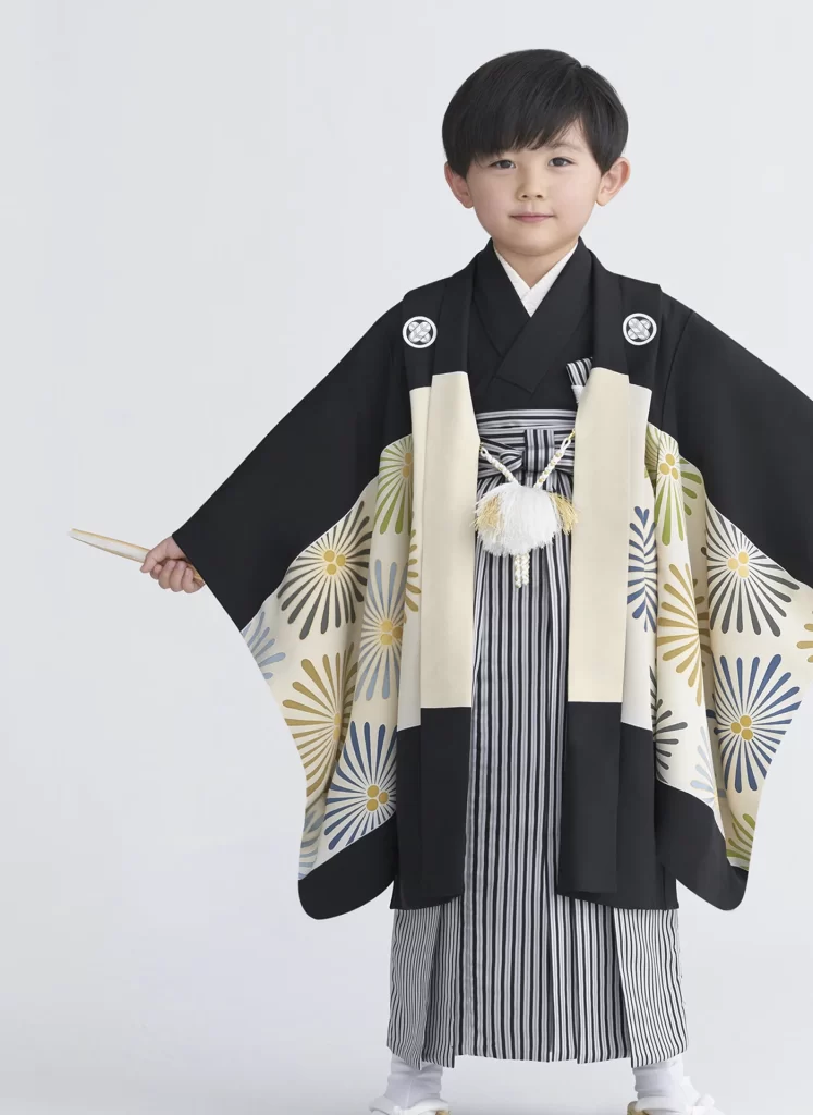 Boy Kimono Haori Hakama Japanese Traditional Clothing