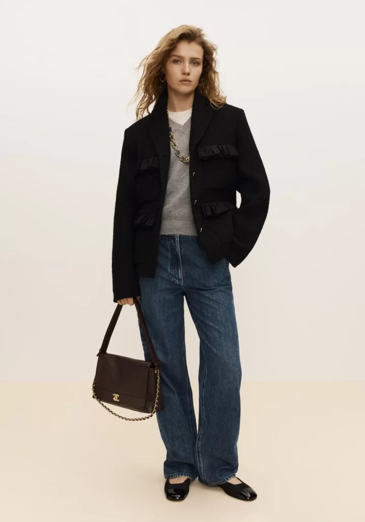 Chanel Classic Flap Handbag Black Lookbook Photography