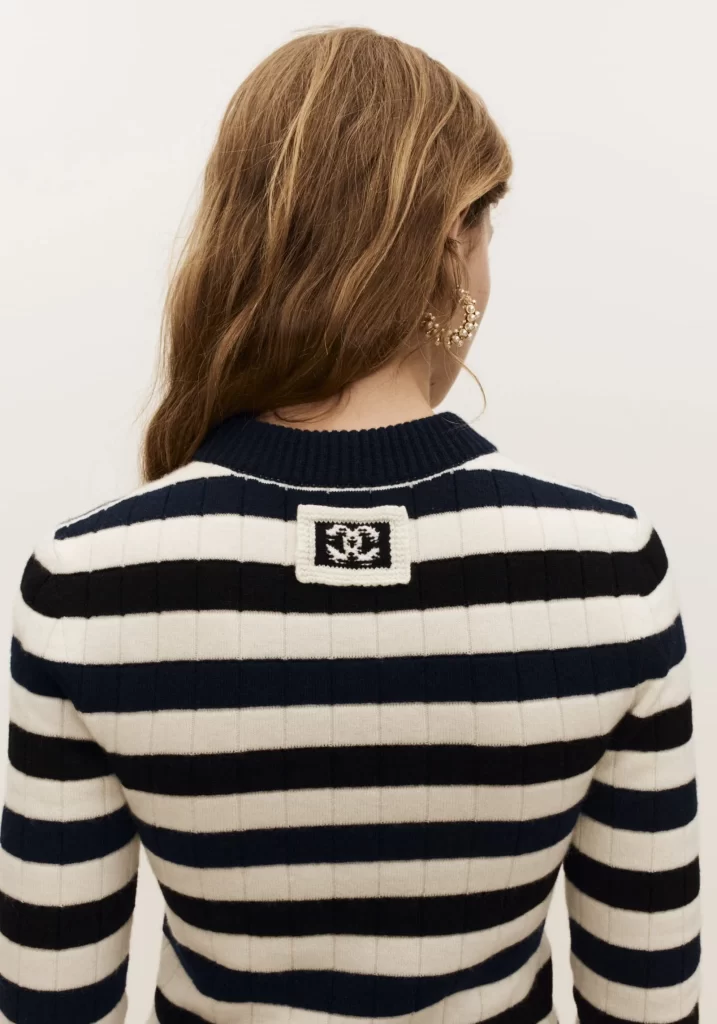 Chanel Sweater Blue And White Lookbook Photography