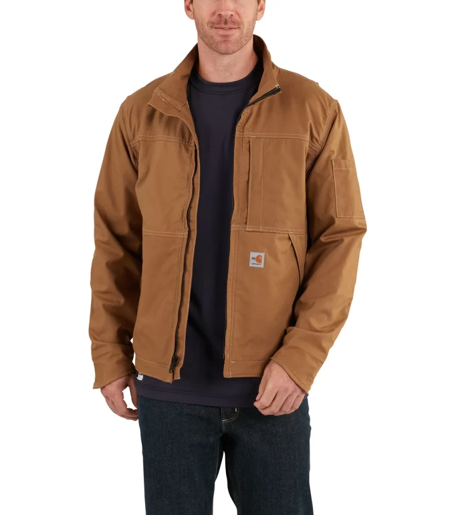 Carhartt Chore Coat Brown Model Photography