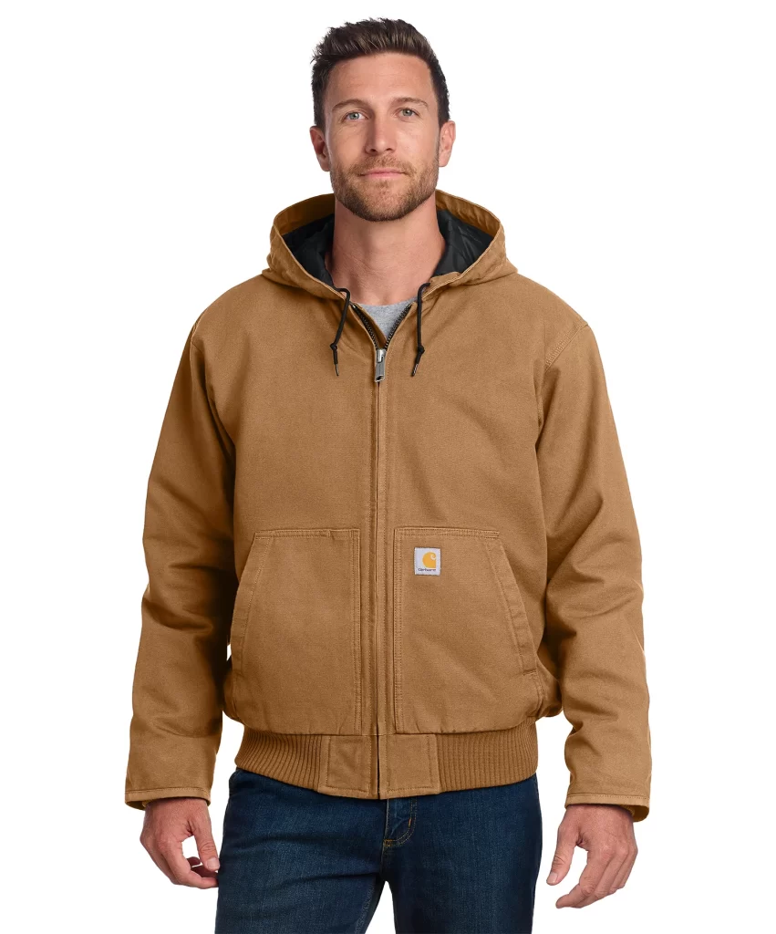 Carhartt Chore Coat Brown Model Photography