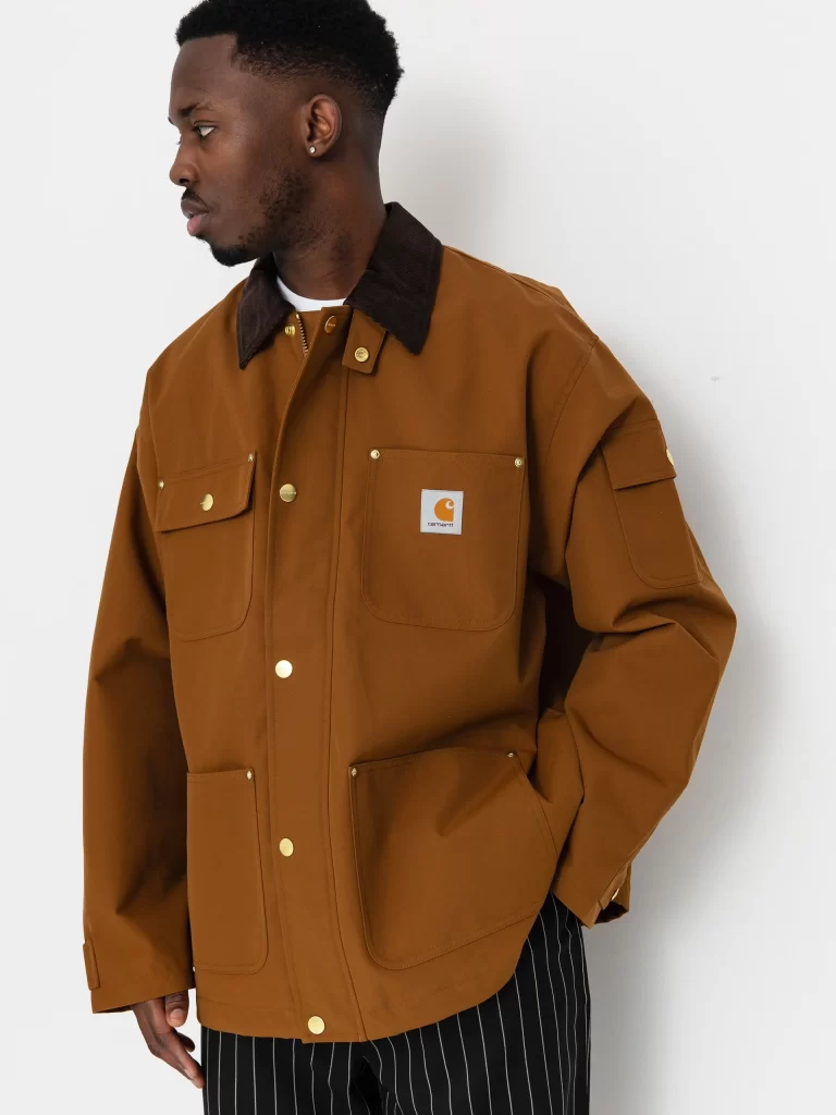 Carhartt WIP Chore Coat Hamilton Brown Tobacco Model Photography