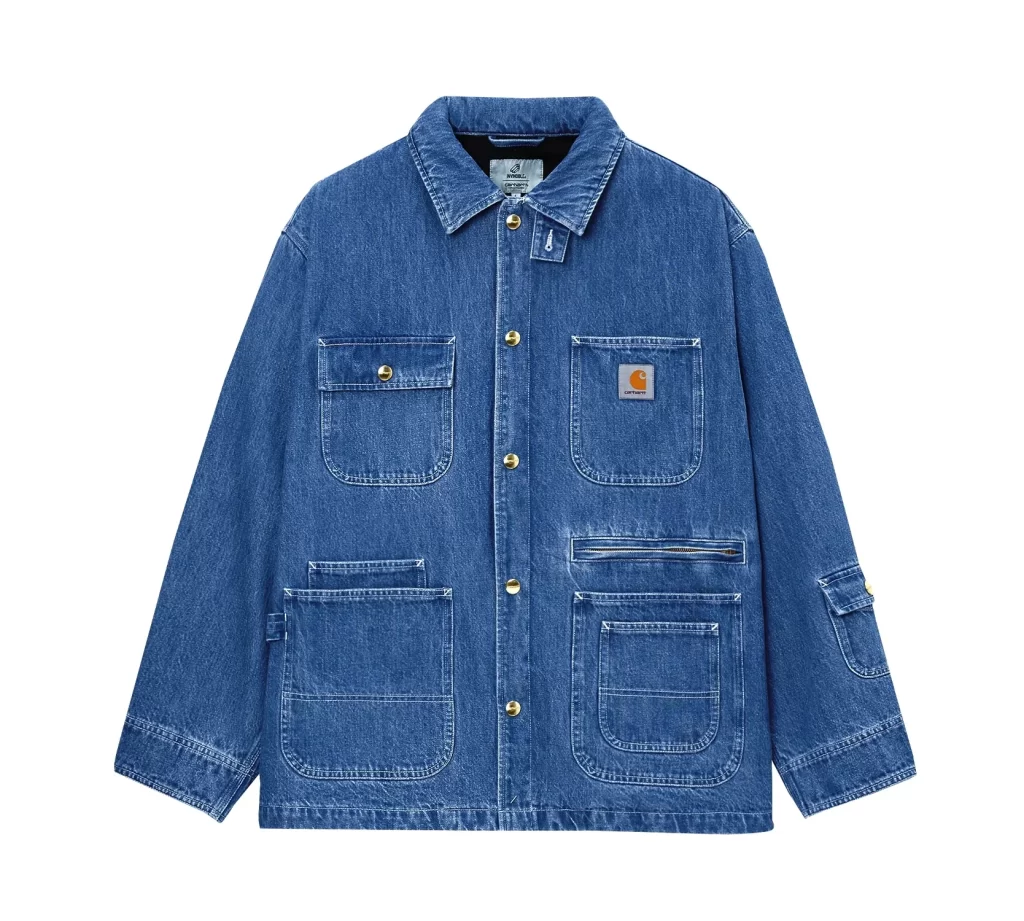 Carhartt Denim Chore Coat Blue Product Photography
