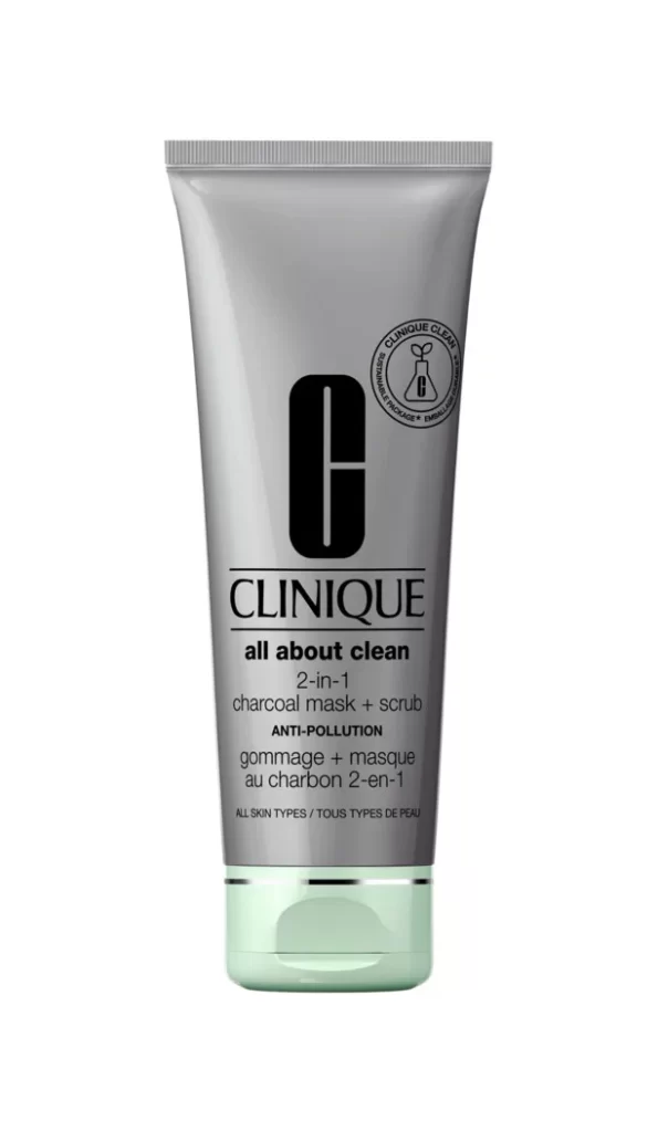 Clinique all about clean 2-in-1 charcoal mask + scrub Packaging