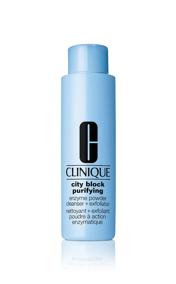 Clinique city block purifying enzyme powder cleanser + exfoliator Packaging