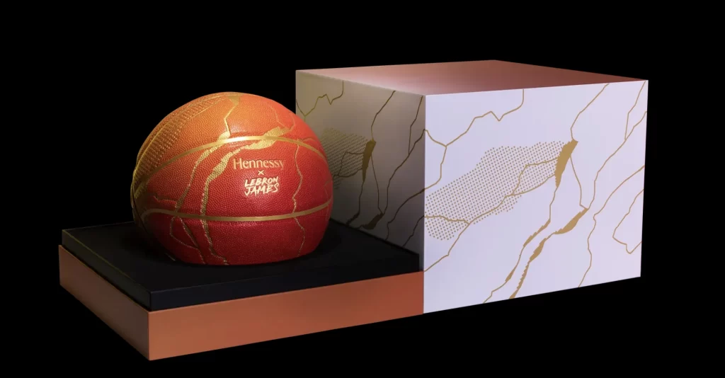 Hennessy LeBron James collaboration basketball Packaging