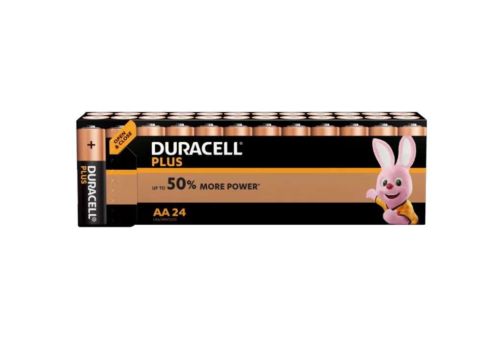 Duracell Plus Power AA Battery Packaging
