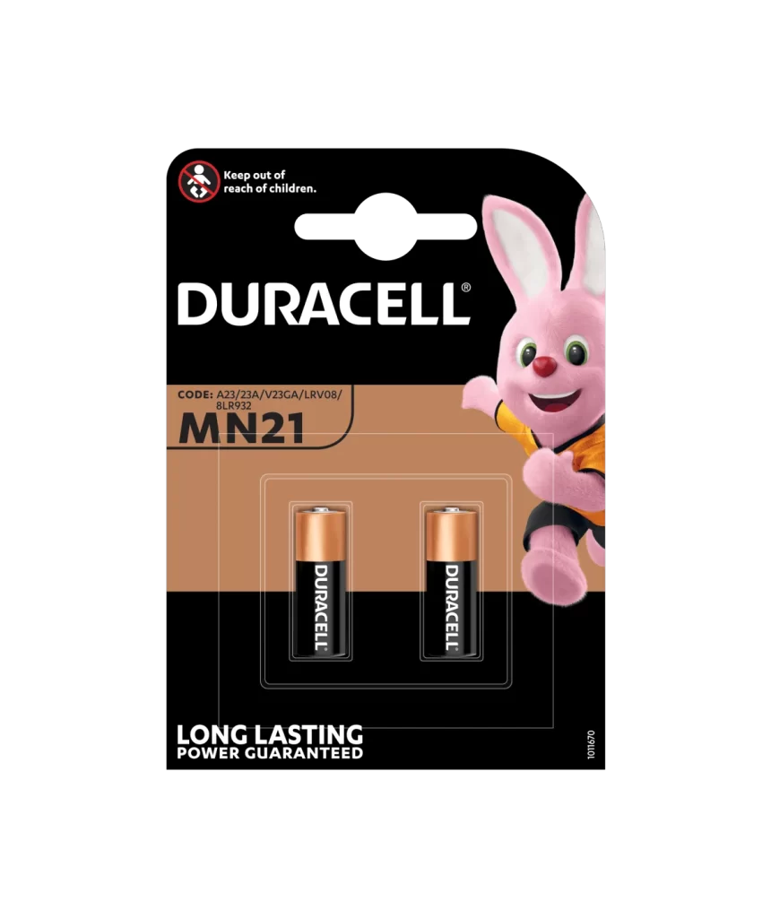 Duracell Specialty MN21 Battery 2 Pack Packaging