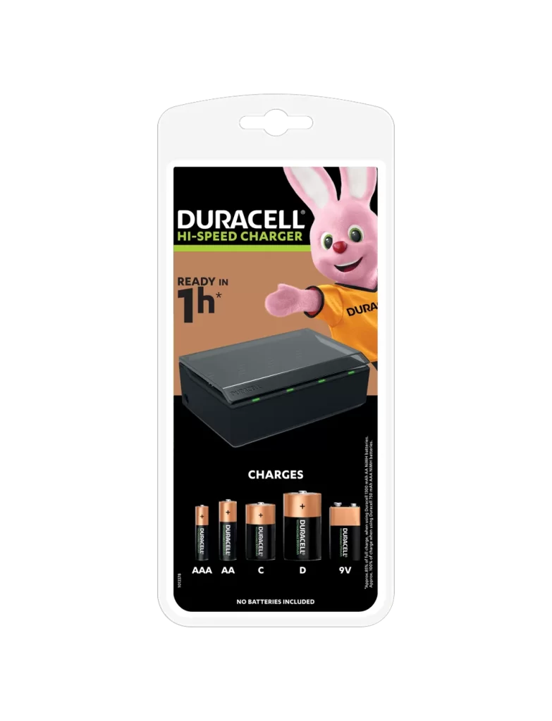Duracell CEF22 Battery Charger Packaging