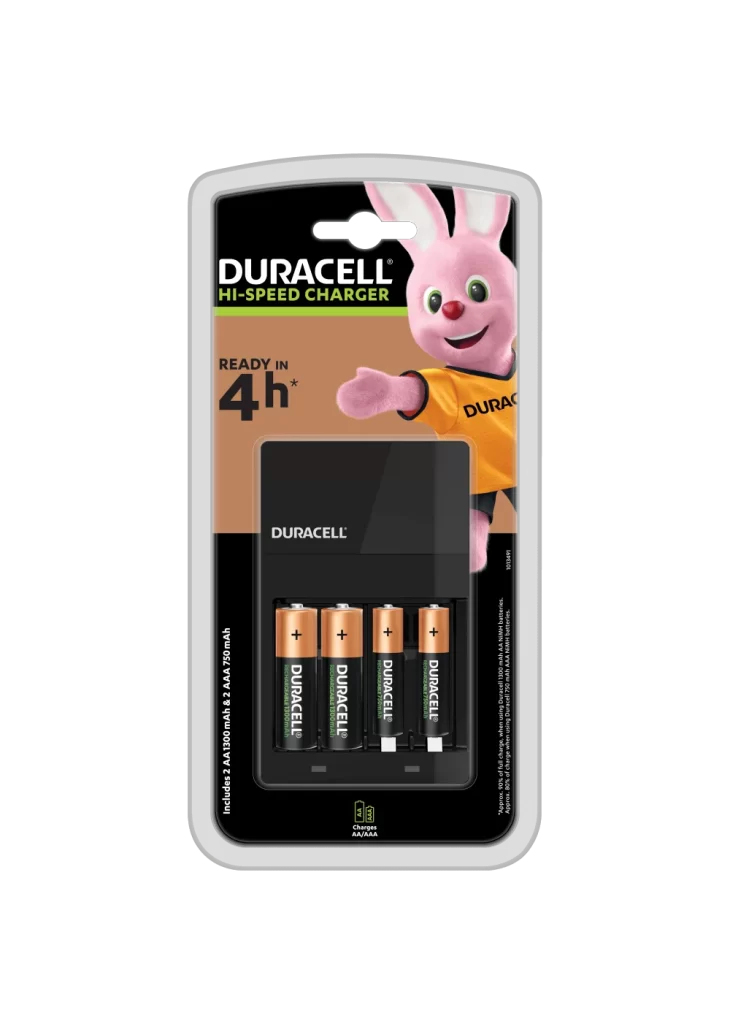 Duracell CEF14 Battery Charger Packaging