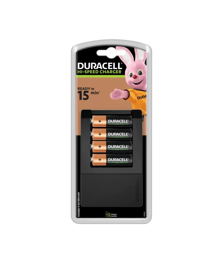 Duracell CEF15 Battery Charger Packaging