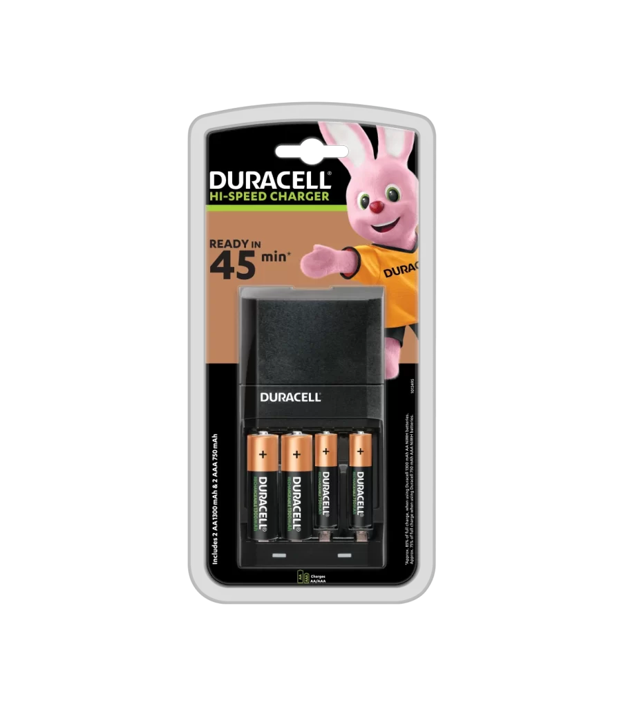 Duracell CEF27 Battery Charger Packaging