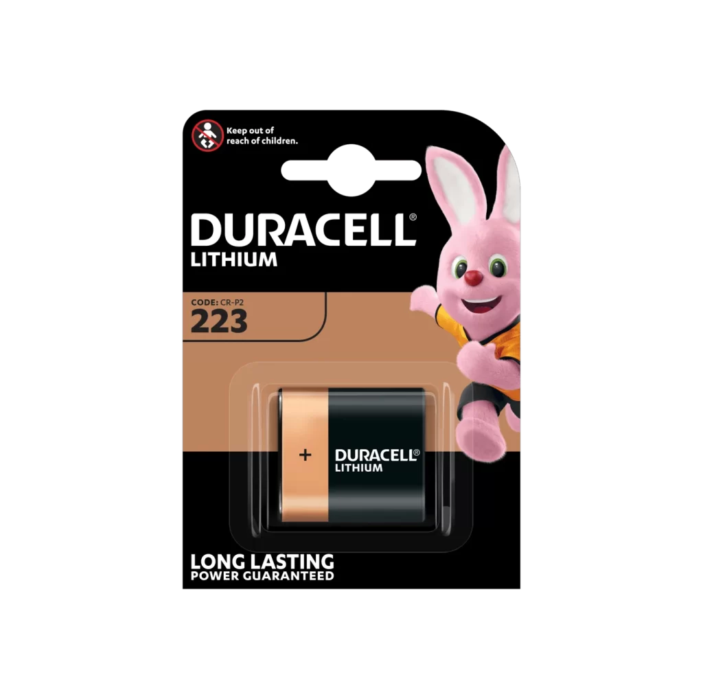 Duracell Lithium 223 Battery Packaging