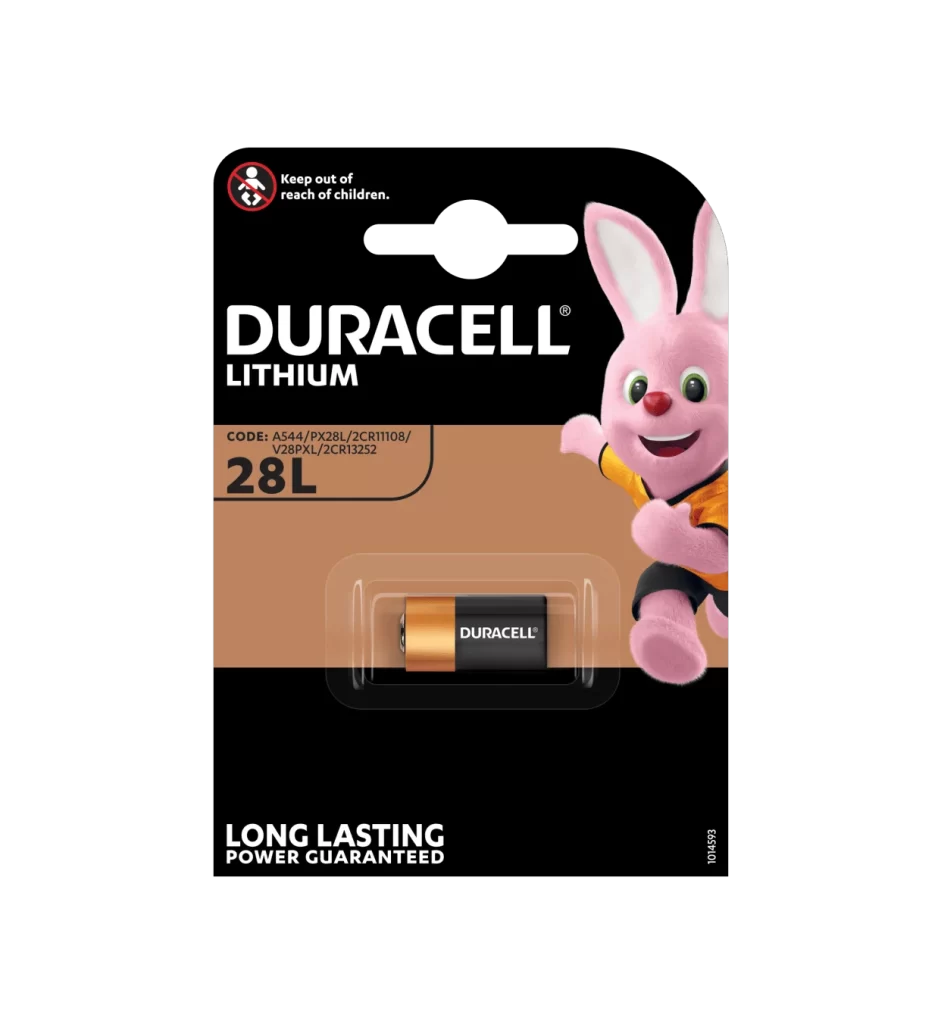Duracell Lithium CR123A Battery Packaging