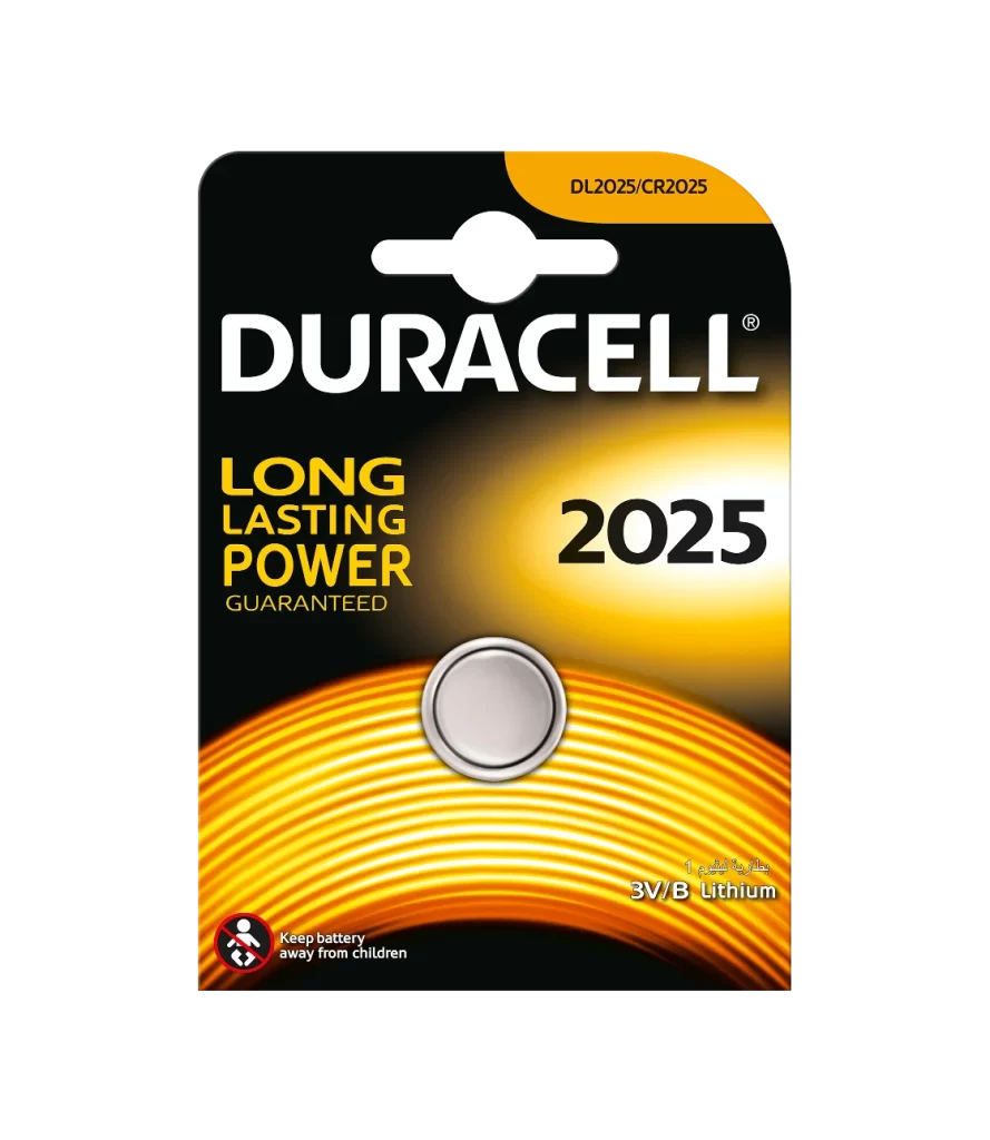 Duracell Lithium Coin CR2025 Battery Packaging