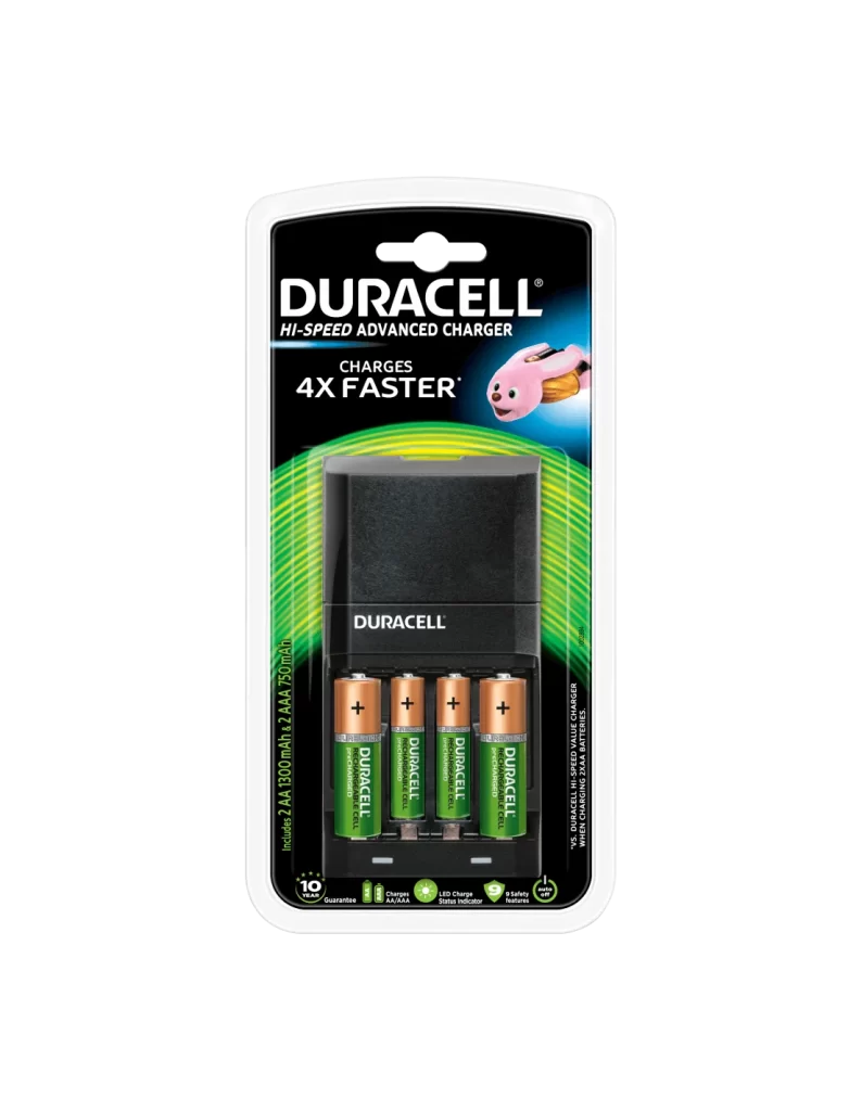 Duracell CEF27 Battery Charger Packaging