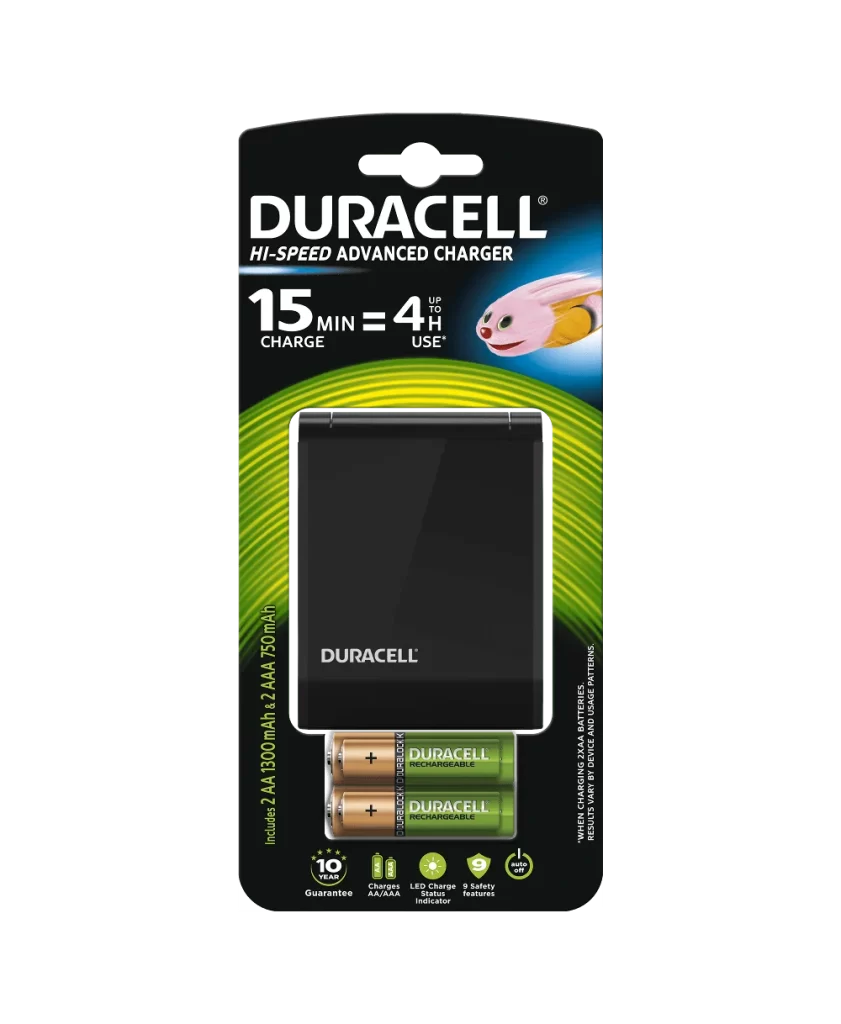 Duracell Advanced Battery Charger Packaging