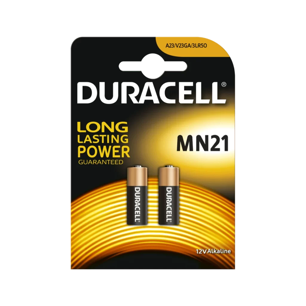 Duracell Specialty MN21 Battery 2 Pack Packaging