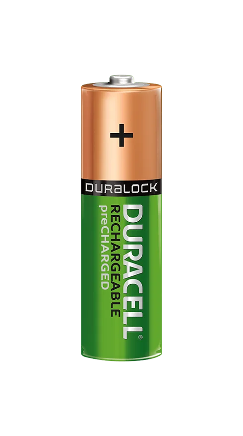 Duracell Rechargeable AA Battery Packaging