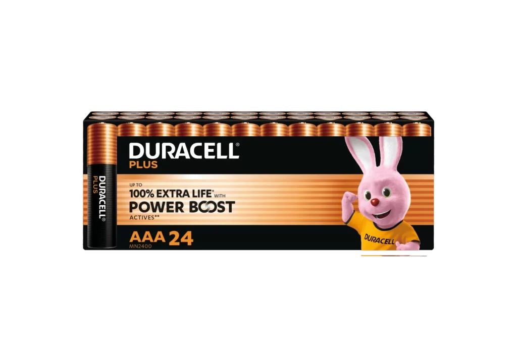 Duracell Plus Power AAA Battery Packaging